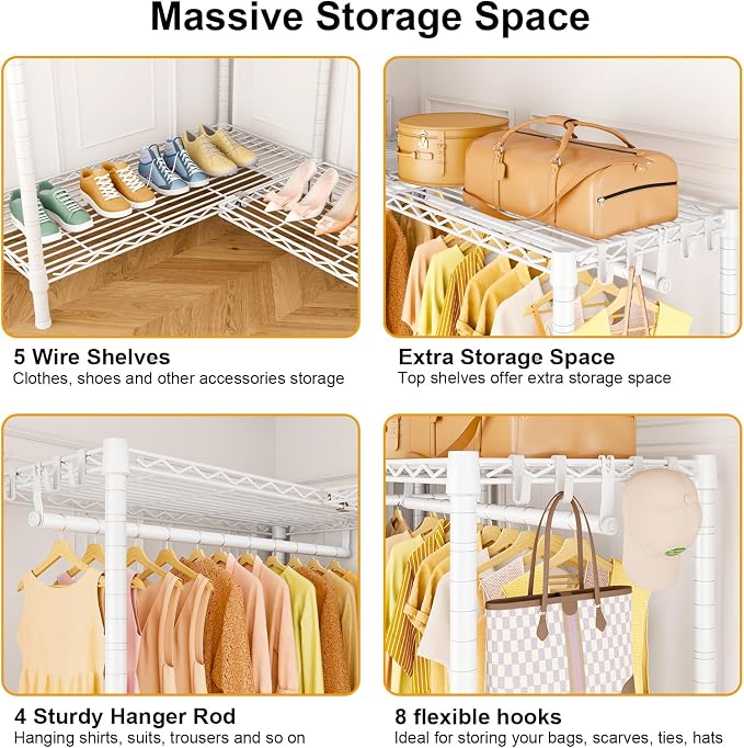 White Rack with Grey Cover