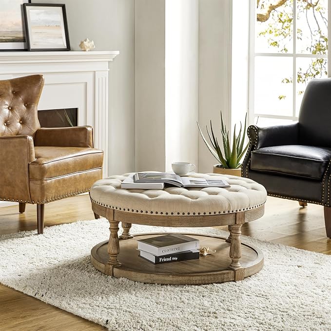 Round Fabric Linen