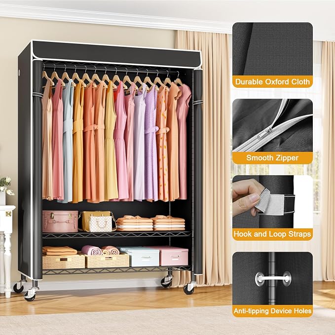 Black Rack with Black Cover