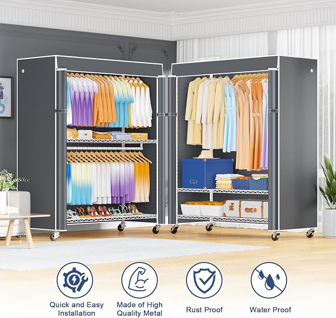 White Rack with Grey Cover