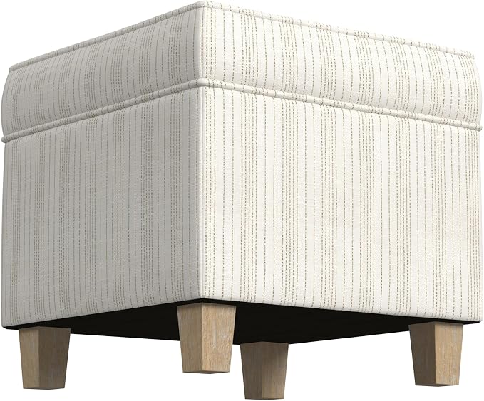 Marigold Pinstripe Cream Fabric
