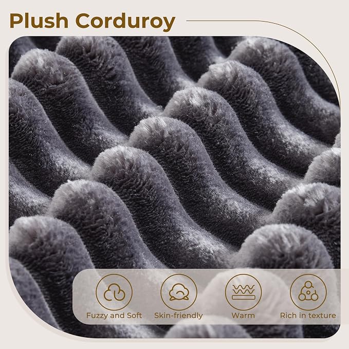 Gray,plush Corduroy
