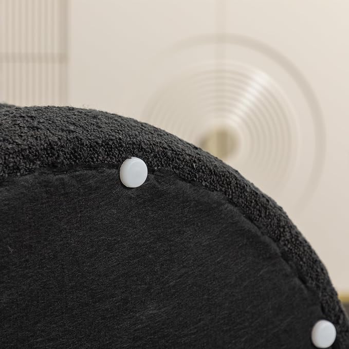 Boucle Black With Storage