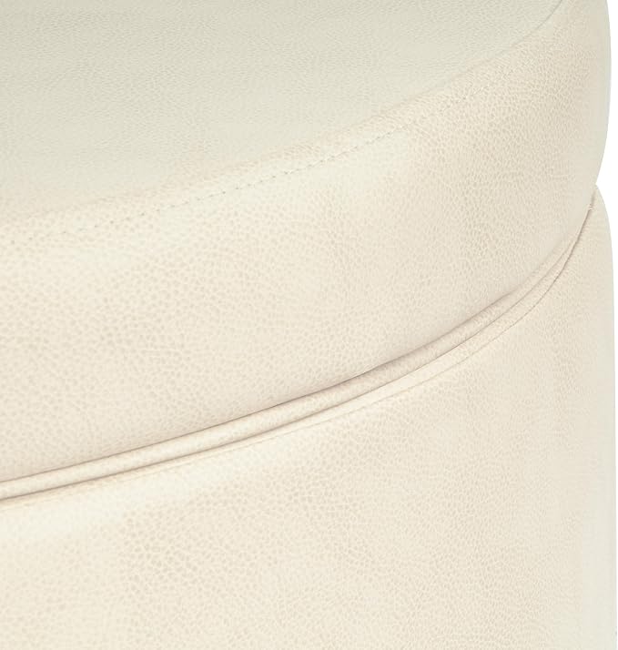 Cream Faux Leather