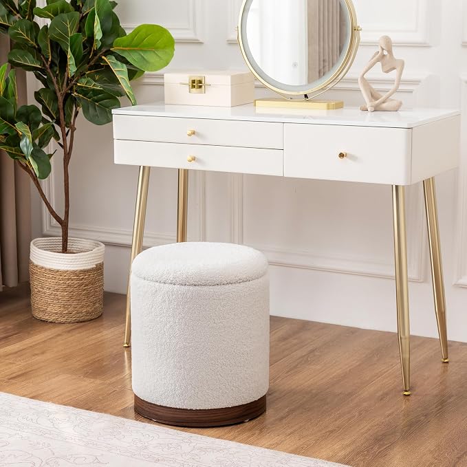 White With Walnut Color Trim