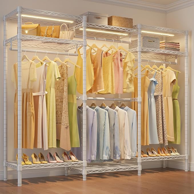 White Rack with Warm White Light