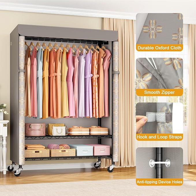Black Rack with Pattern Cover