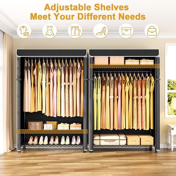 Black Rack with Black Cover