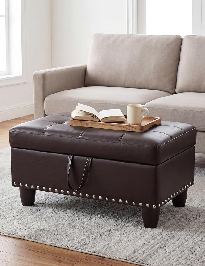 Brown-faux Leather