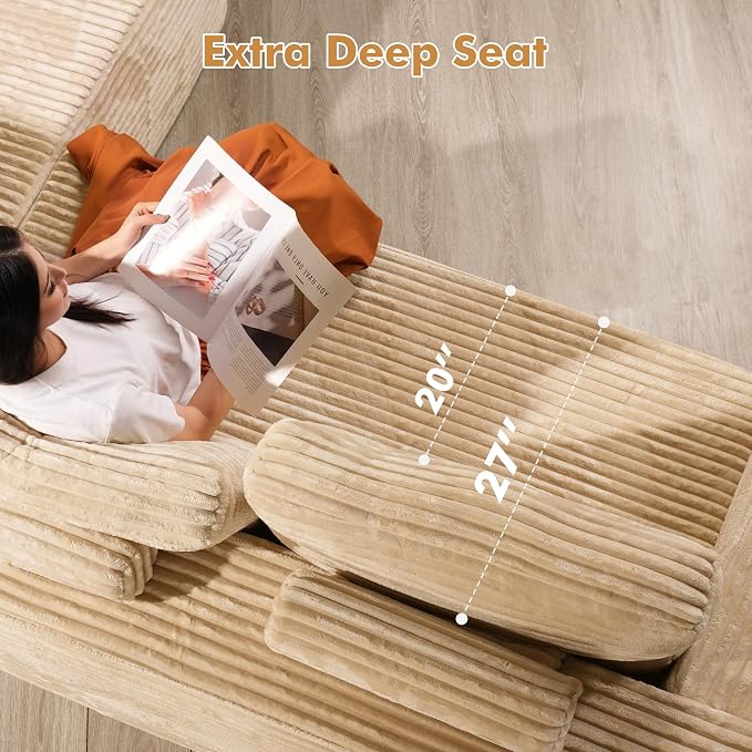 Beige,plush Corduroy