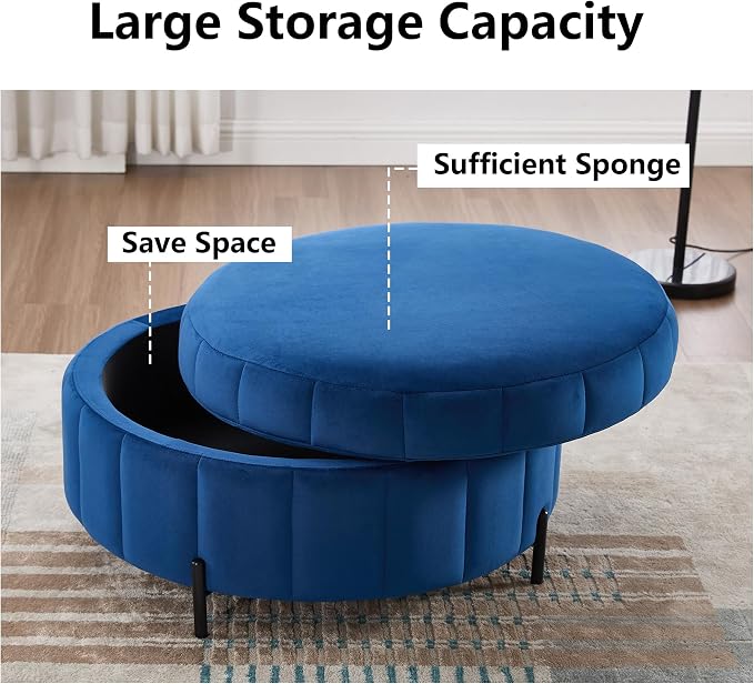Navy-footstool