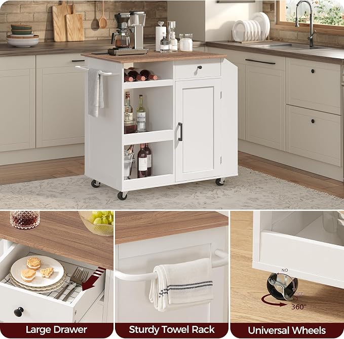 White and Walnut