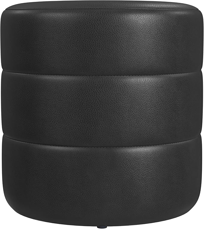 Black Faux Leather