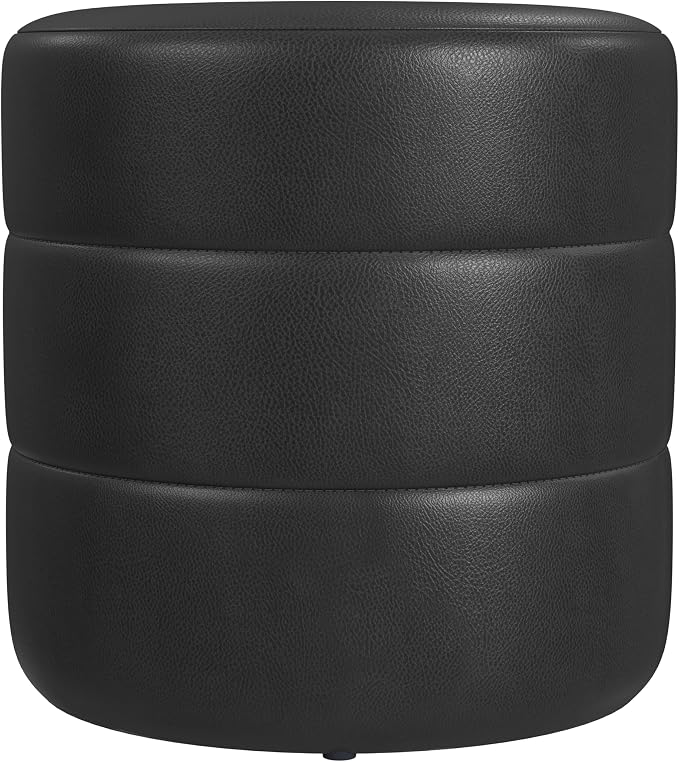 Black Faux Leather