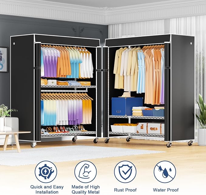 White Rack with Black Cover