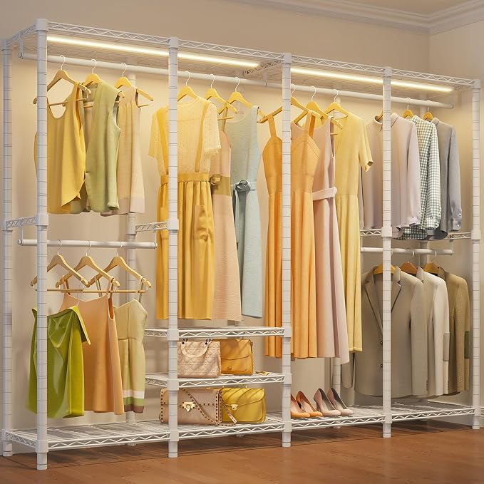 White Rack with Warm White Light