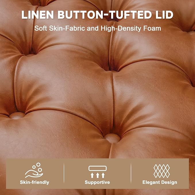 Faux Leather Brown