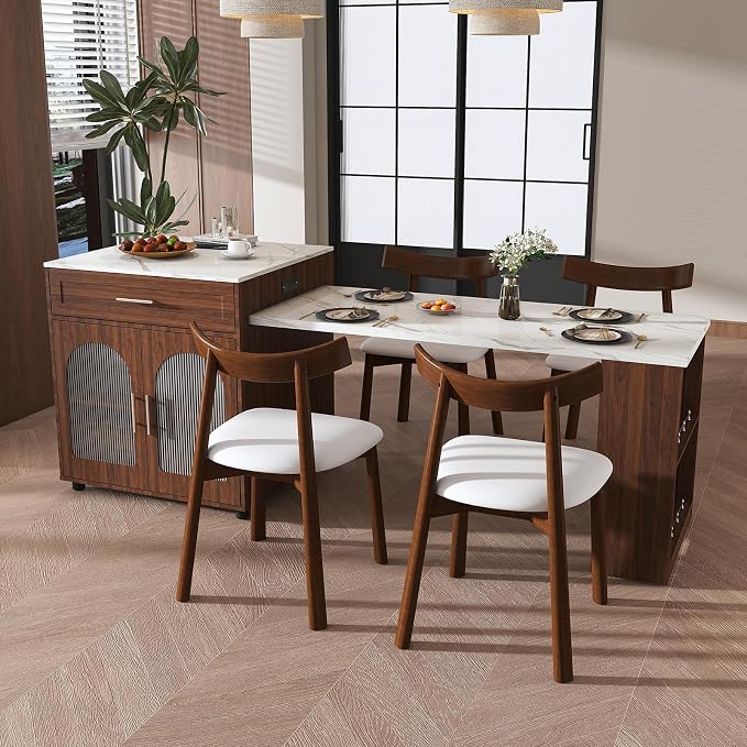 Walnut(with 4 Chairs)