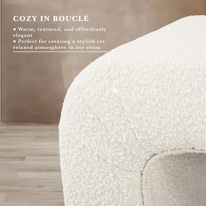 White Cream Boucle