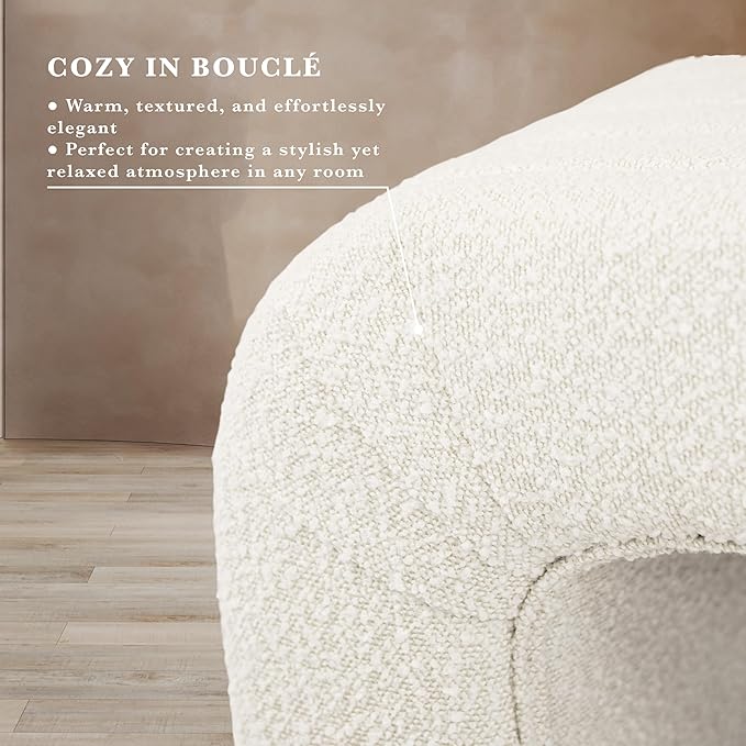White Cream Boucle