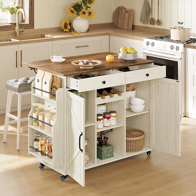 Rustic White + Honey Brown