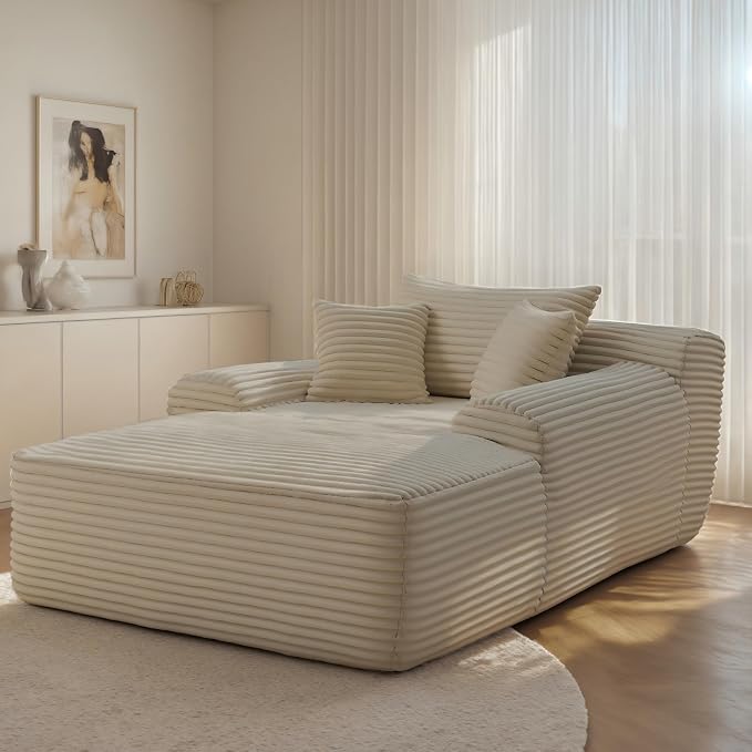 Beige Plush Corduroy