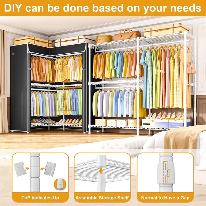 White Rack with Black Cover