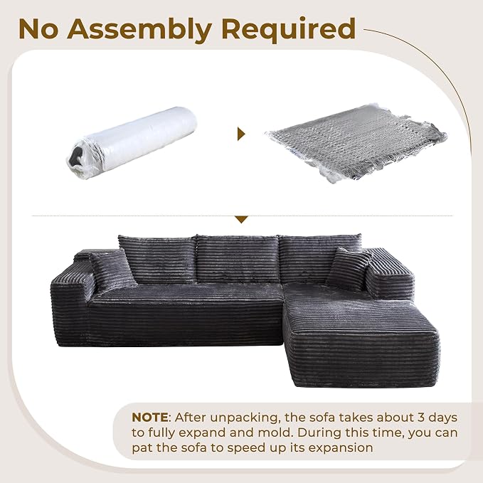 Gray,plush Corduroy