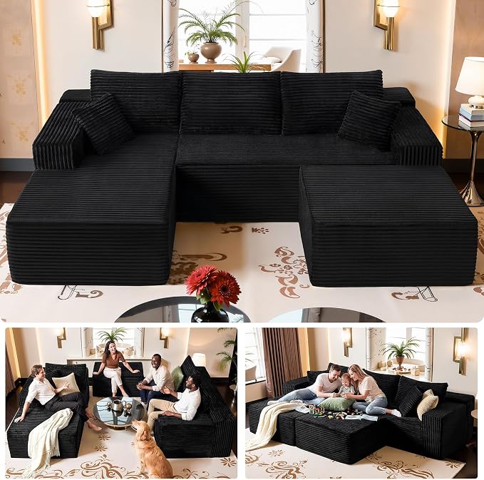 Black(plush Corduroy Fabric)