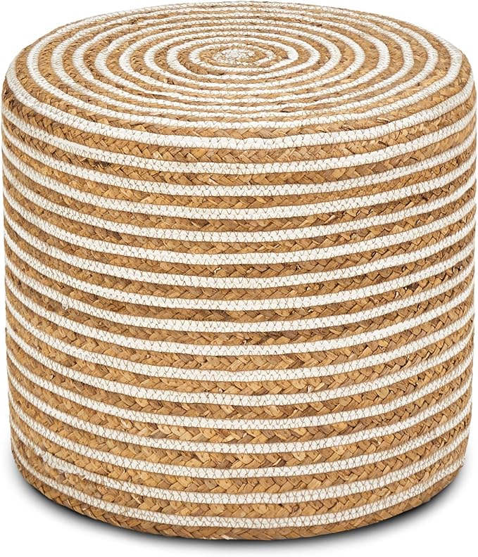 18inch Water Hyacinth Braid & White Cotton