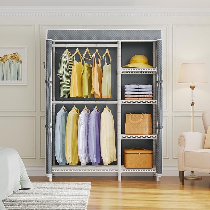 White Rack with Grey Upgraded Cover