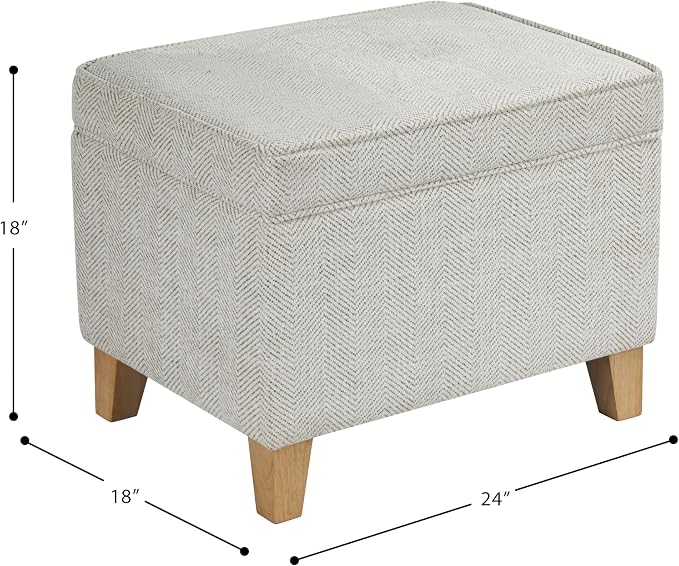 Cream Chevron Woven