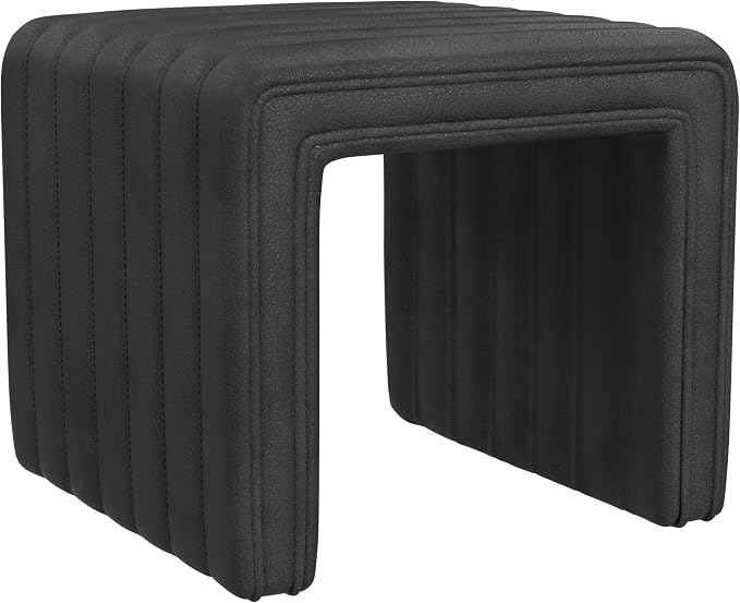 Black Faux Leather