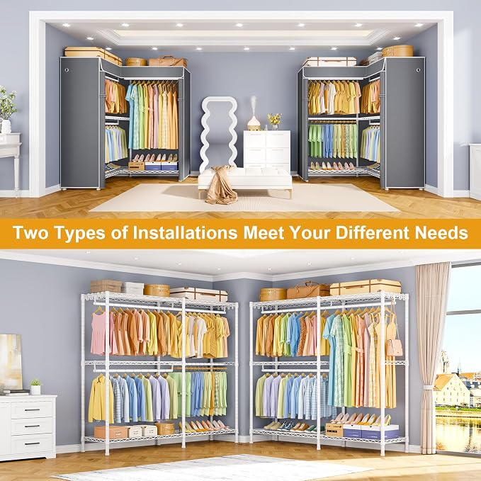 White Rack with Grey Cover