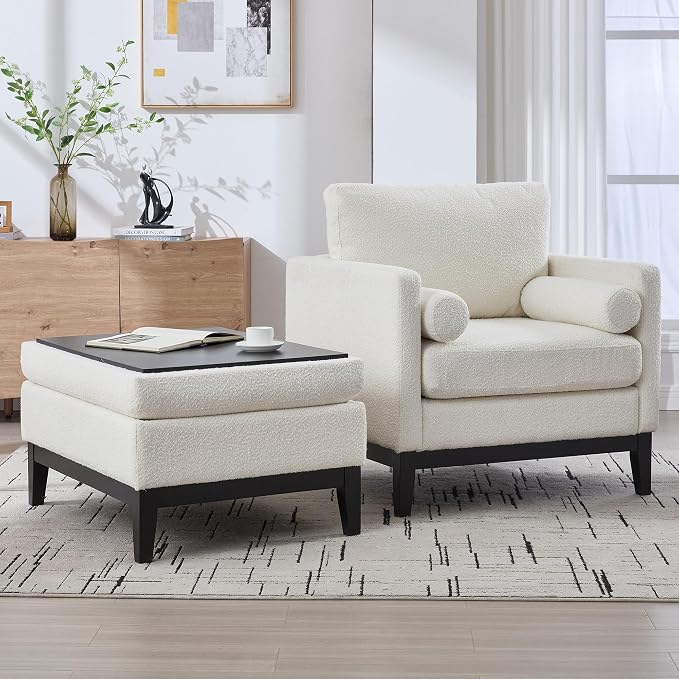 Ivory White-black Wood