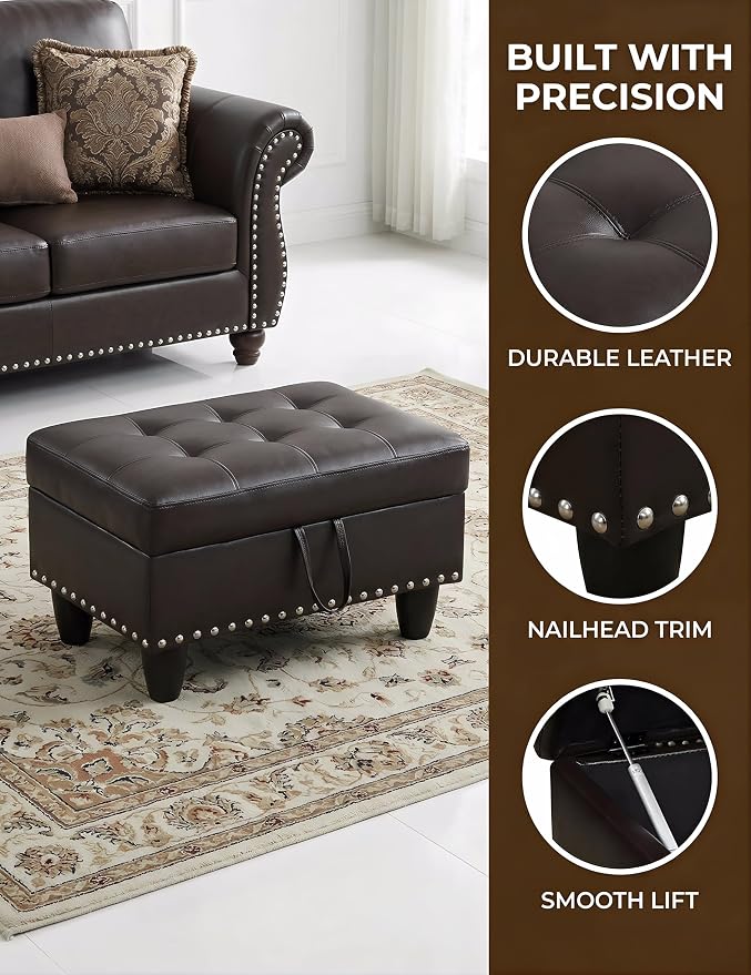 Brown-faux Leather