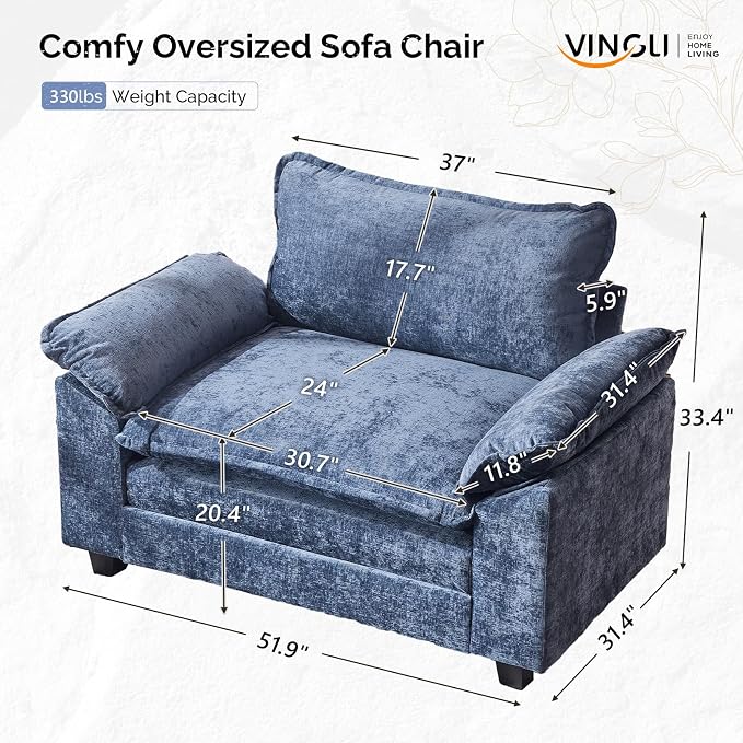 Chenille Navy Blue