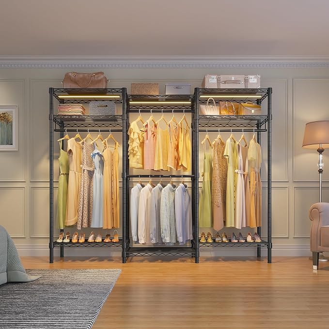 Black Rack with Warm White Light