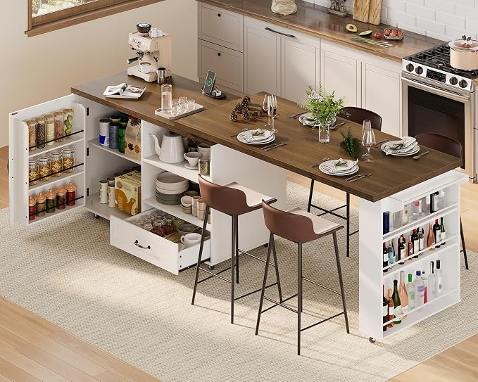 White + Walnut