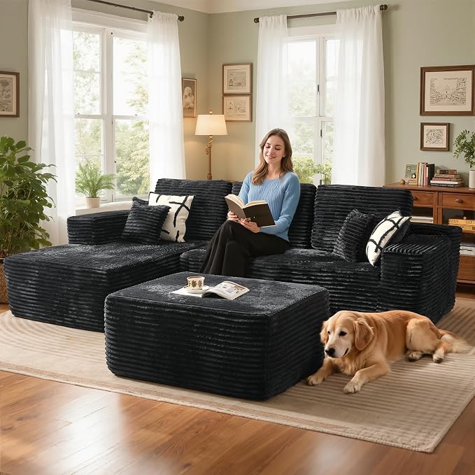 Black,plush Corduroy