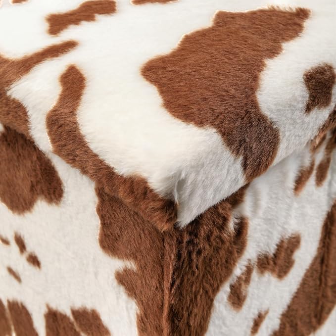 Cowhide Brown/White