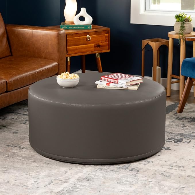 Faux Leather Gunmetal