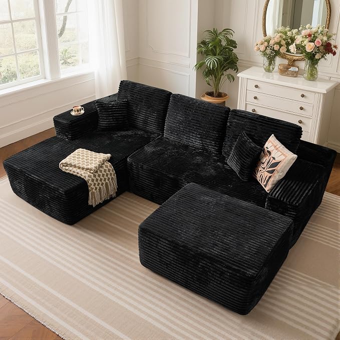 Black,plush Corduroy