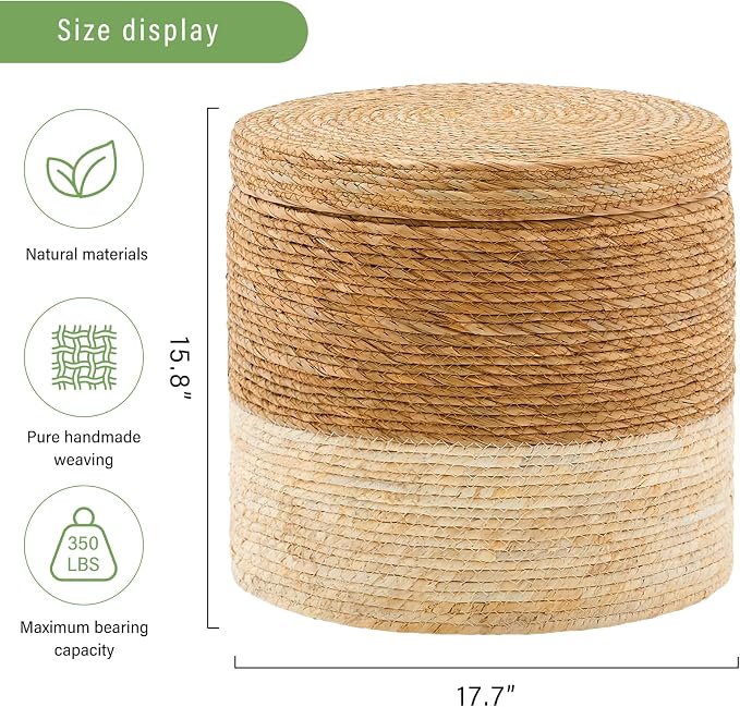 Stoage - 18inch Cattail+beige Corn Husk L