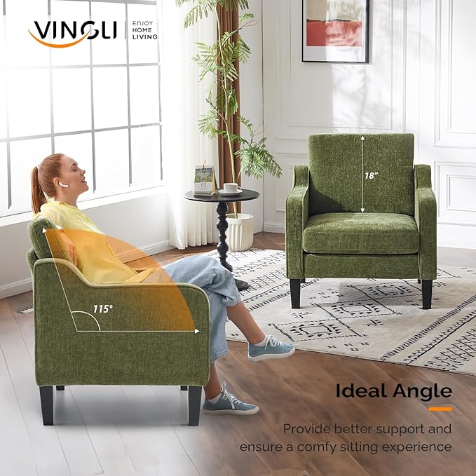 Olive Green Chenille