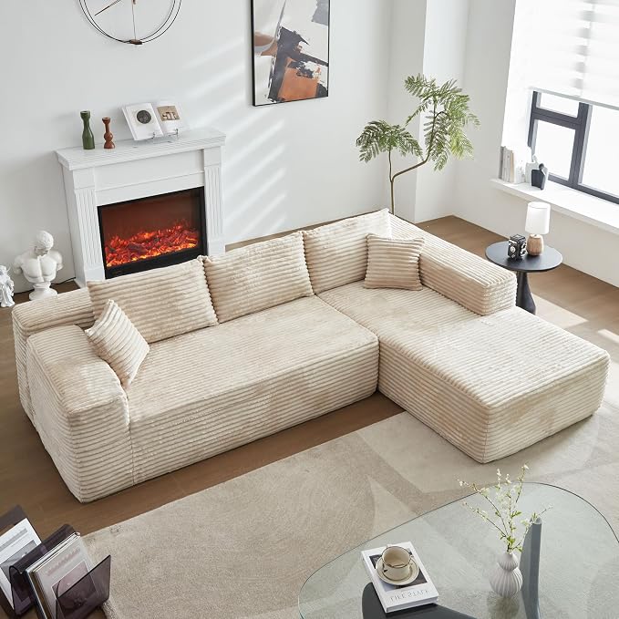 Beige,plush Corduroy