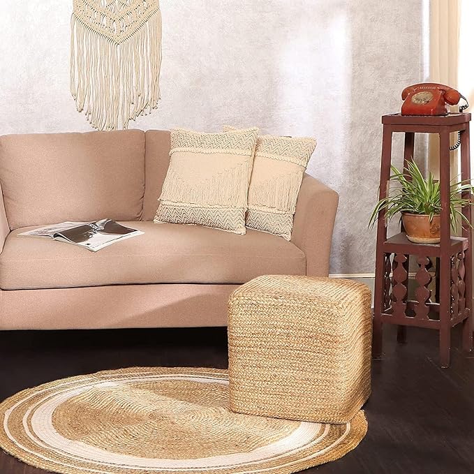 Cube Classic Jute Natural - Two Pack