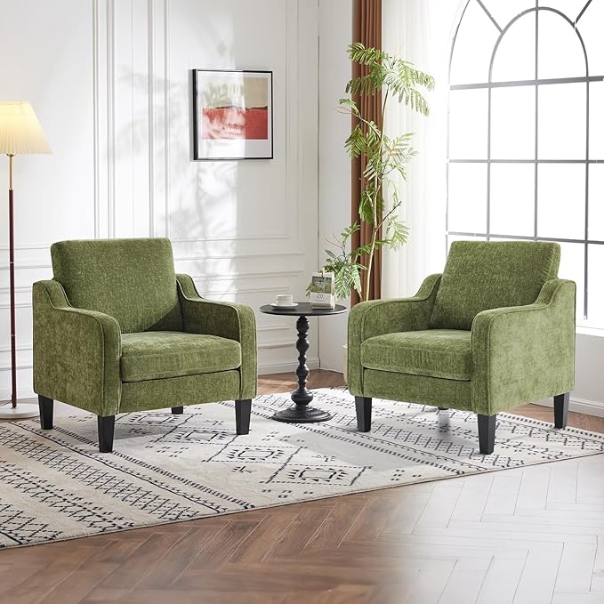 Olive Green Chenille