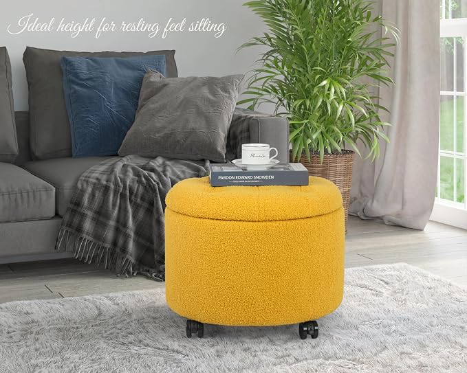 Yellow Teddy With Wheels