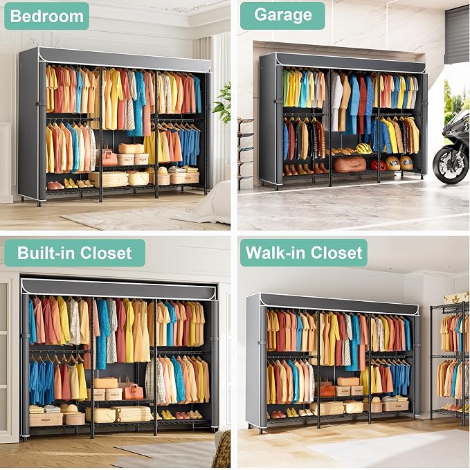 Black Rack With Grey Cover